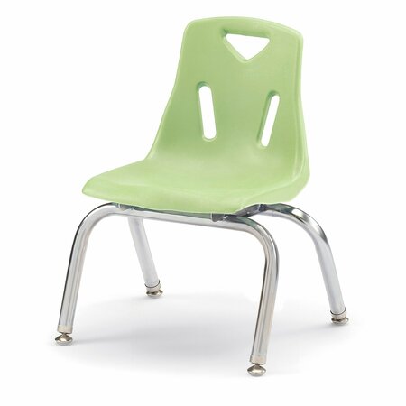 JONTI-CRAFT Berries Stacking Chair with Chrome-Plated Legs, 10 in. Ht, Key Lime 8140JC1130